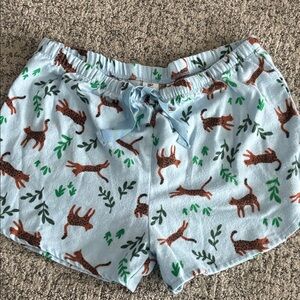 BP Light Blue Animal Print Shorts